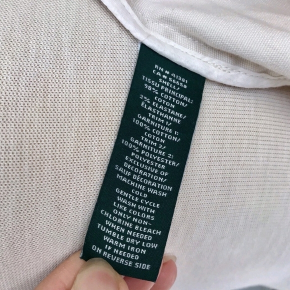 Lauren Ralph Lauren Women’s Green Label Cream Light Jacket Blazer Size 14 - Picture 10 of 10